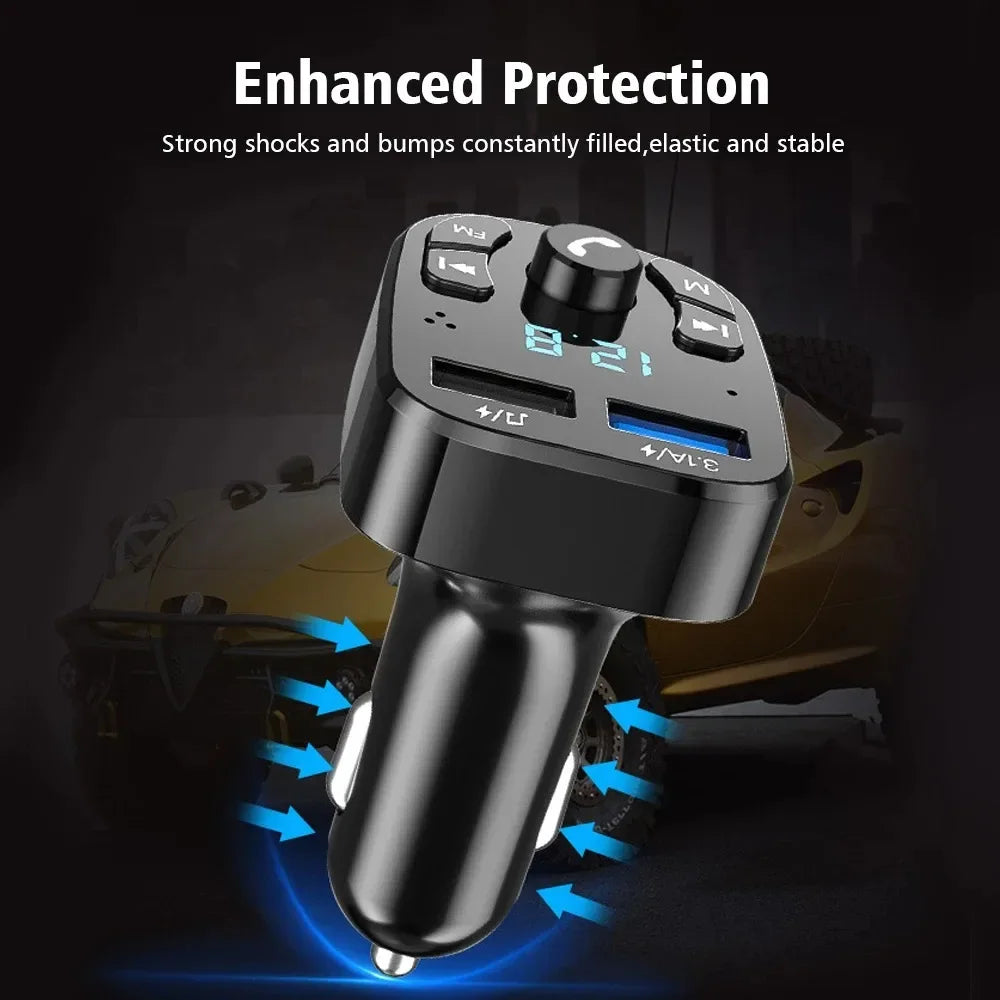 Bluetooth FM-zender + dubbele USB-poort