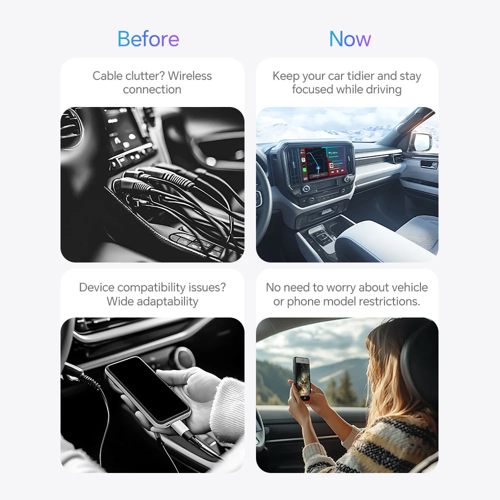 Draadloos Apple Carplay / Android Auto