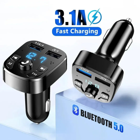 Bluetooth FM-zender + dubbele USB-poort