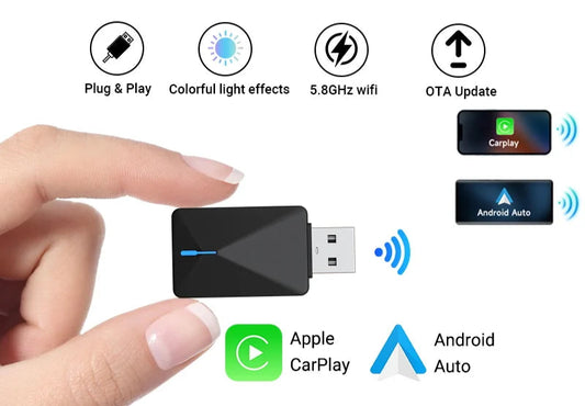 Draadloos Apple Carplay / Android Auto